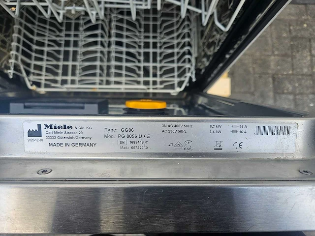 Miele - gg06 - vaatwasser - afbeelding 5 van  5
