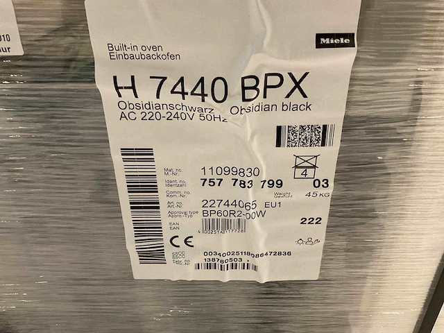 Miele - h7440bpx - oven - afbeelding 4 van  4