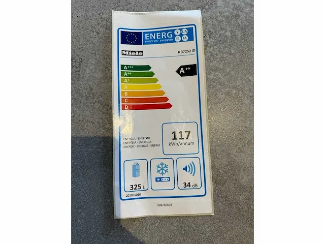 Miele - k 37252 id - koelkast (c) - afbeelding 2 van  2