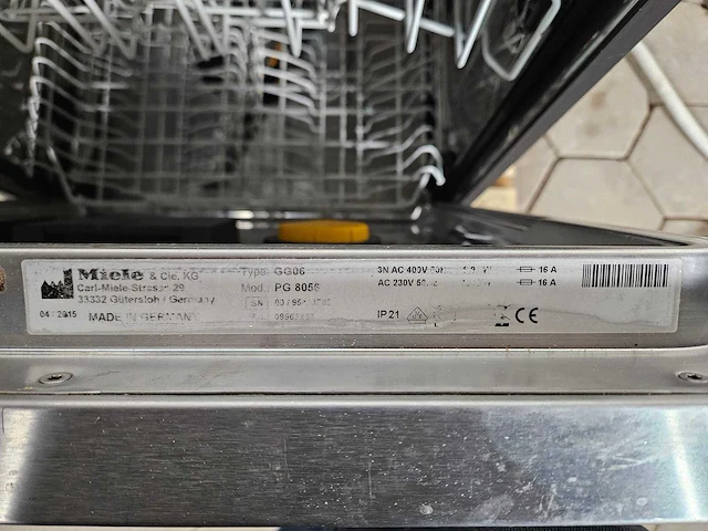 Miele - pg 8056 - vaatwasser - afbeelding 5 van  5