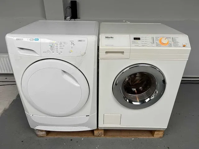 Miele - wasmachine + zanussi droger - afbeelding 1 van  12