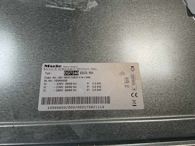 Miele dg 7240 ed/cs inbouw stoomoven - afbeelding 7 van  7