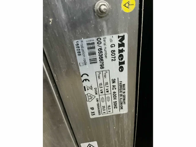 Miele g 8072 vaatwasmachine - afbeelding 8 van  8