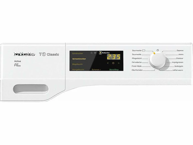 Miele tdb230wp active wasdroger vrijstaand voorbelading 7 kg a++ wit - afbeelding 7 van  7