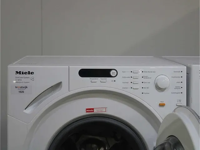 Miele v 1814 softcare system wasmachine & miele t 7744 c softcare system droger - afbeelding 3 van  8