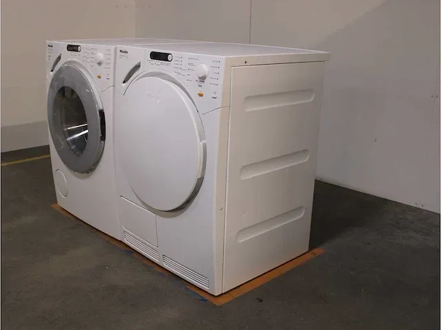 Miele v 1814 softcare system wasmachine & miele t 7744 c softcare system droger - afbeelding 7 van  8