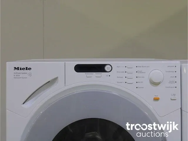 Miele v 1814 softcare system wasmachine & miele t 7744 c softcare system droger - afbeelding 3 van  8