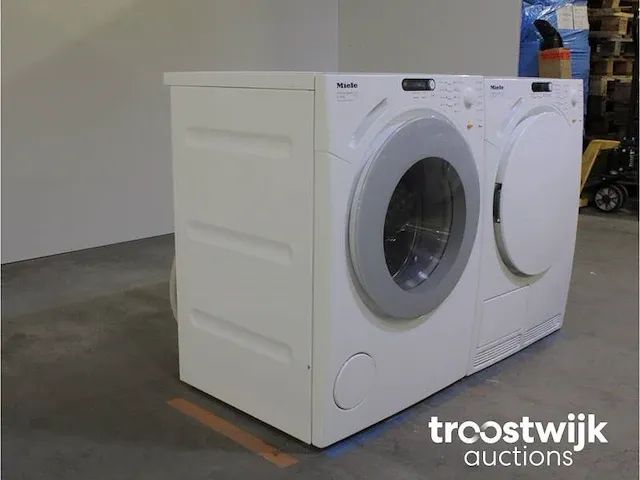 Miele v 1814 softcare system wasmachine & miele t 7744 c softcare system droger - afbeelding 4 van  8