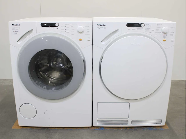 Miele v 1814 softcare system wasmachine & miele t 7744 c softcare system wasdroger - afbeelding 1 van  7