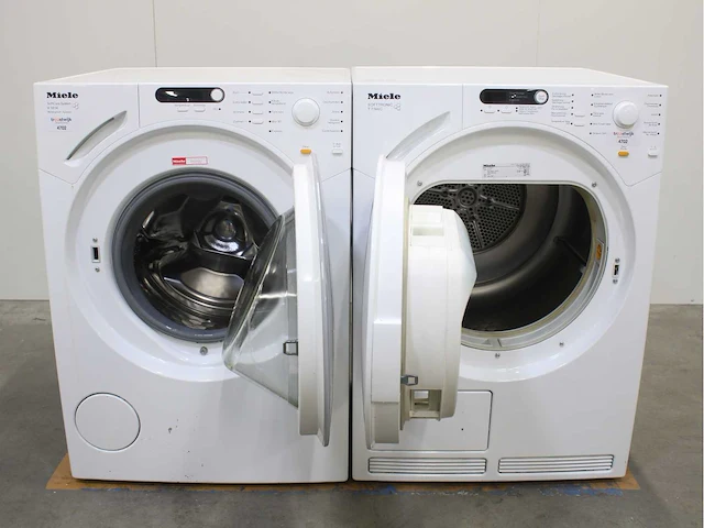 Miele v 1814 softcare system wasmachine & miele t 7744 c softcare system wasdroger - afbeelding 2 van  7