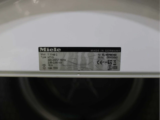 Miele v 1814 softcare system wasmachine & miele t 7748 c softcare system wasdroger - afbeelding 8 van  8