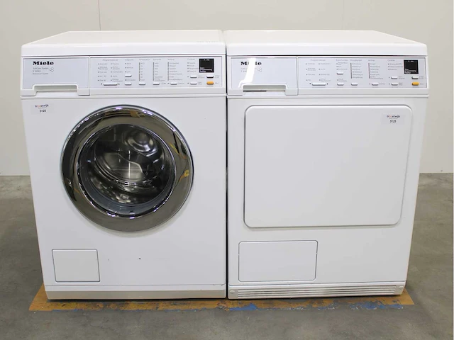 Miele v 5645 softcare system wasmachine & miele t 8463 c softcare system wasdroger - afbeelding 2 van  8