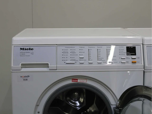 Miele v 5645 softcare system wasmachine & miele t 8463 c softcare system wasdroger - afbeelding 3 van  8