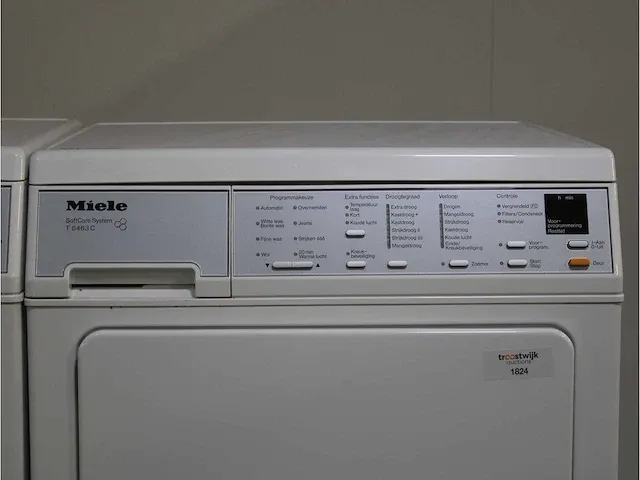 Miele v 5660 softcare system wasmachine & miele t 8463 c softcare system droger - afbeelding 6 van  8