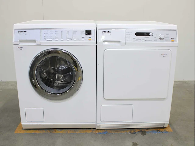 Miele v 5660 softcare system wasmachines & miele t 8843 c softcare system wasdrogers - afbeelding 1 van  8