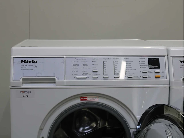 Miele v 5660 softcare system wasmachines & miele t 8843 c softcare system wasdrogers - afbeelding 3 van  8