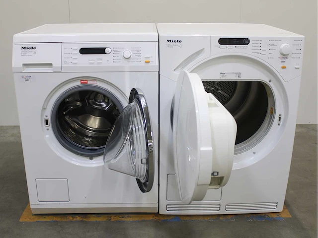 Miele v 5738 softcare system wasmachine & miele t 7744 c softcare system wasdroger - afbeelding 2 van  8