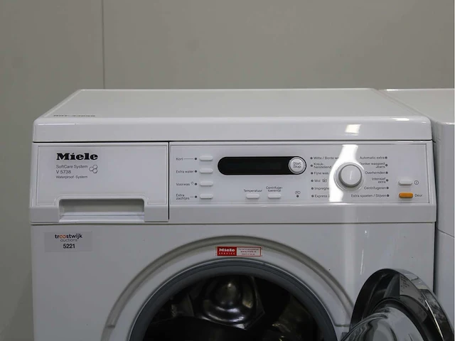 Miele v 5738 softcare system wasmachine & miele t 7744 c softcare system wasdroger - afbeelding 3 van  8