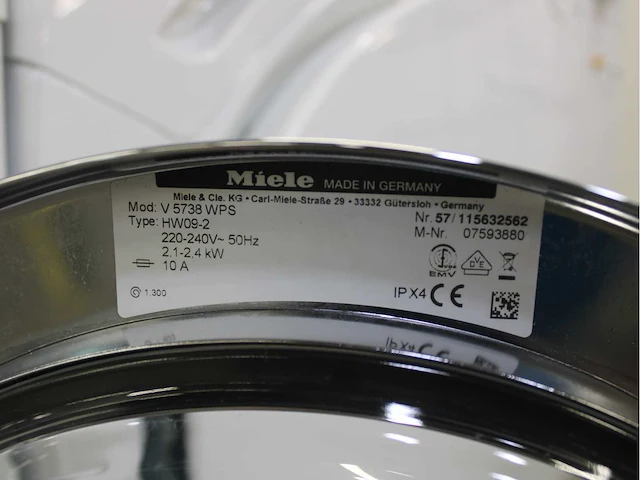 Miele v 5738 softcare system wasmachine & miele t 7744 c softcare system wasdroger - afbeelding 5 van  8