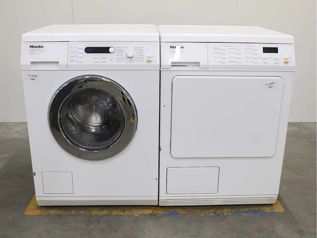 Miele v 5739 softcare system wasmachine & miele t 8633 c softcare system wasdroger - afbeelding 1 van  8