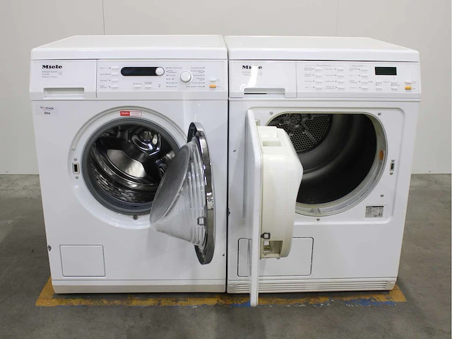 Miele v 5739 softcare system wasmachine & miele t 8633 c softcare system wasdroger - afbeelding 2 van  8