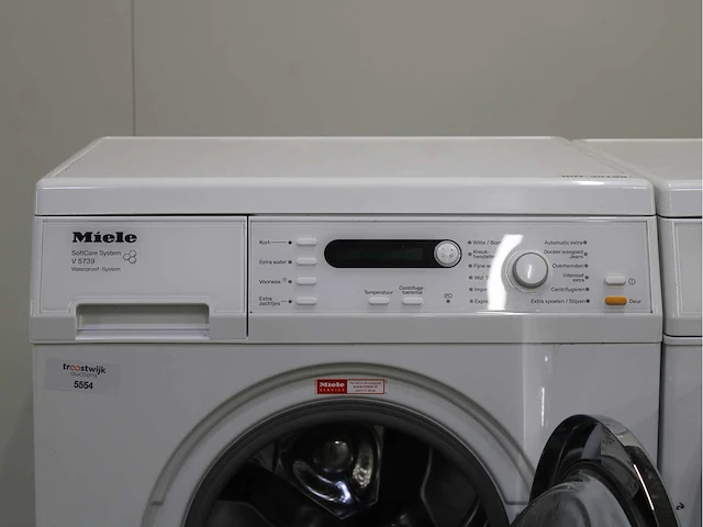 Miele v 5739 softcare system wasmachine & miele t 8633 c softcare system wasdroger - afbeelding 3 van  8