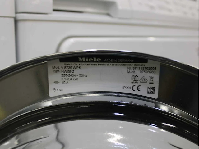 Miele v 5739 softcare system wasmachine & miele t 8633 c softcare system wasdroger - afbeelding 5 van  8