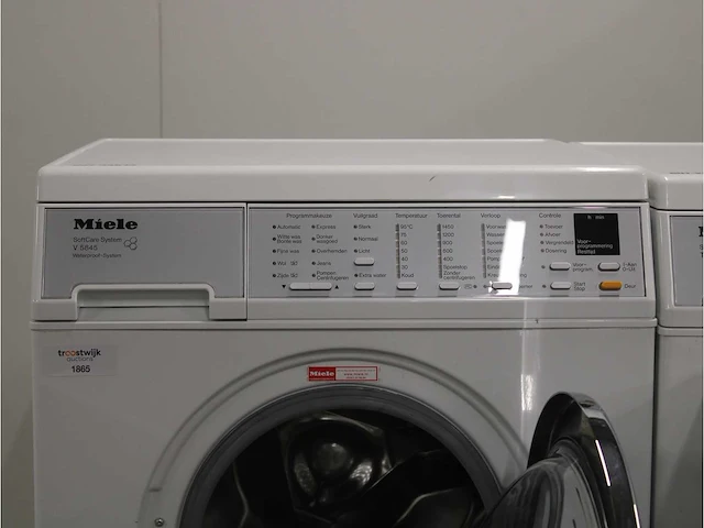 Miele v 5845 softcare system wasmachine & miele t 8463 c softcare system droger - afbeelding 3 van  8