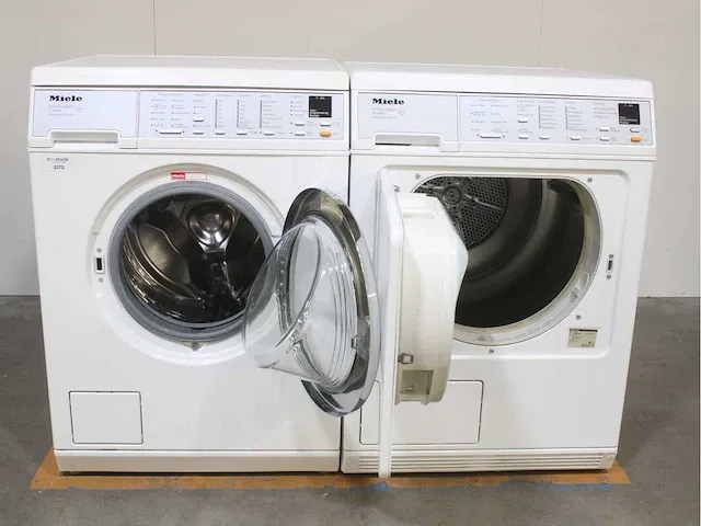 Miele v 5845 softcare system wasmachine & miele t 8463 c softcare system droger - afbeelding 2 van  8