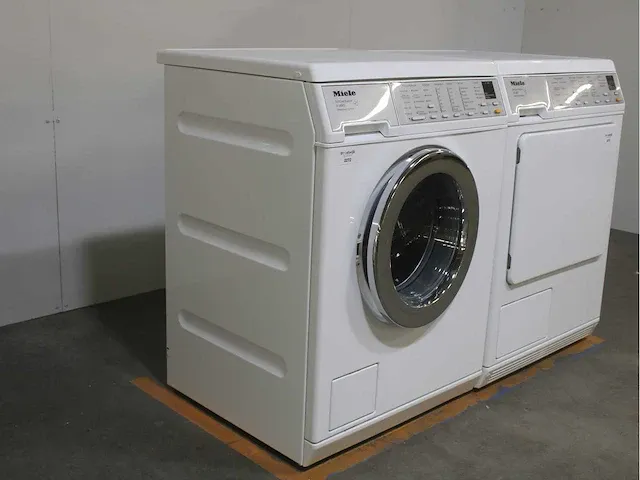 Miele v 5845 softcare system wasmachine & miele t 8463 c softcare system droger - afbeelding 4 van  8
