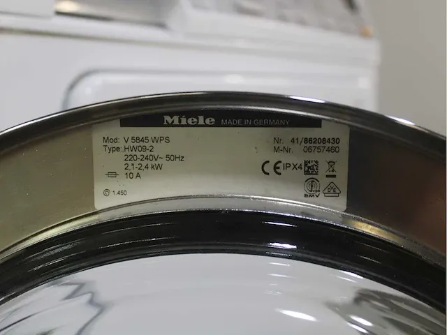 Miele v 5845 softcare system wasmachine & miele t 8463 c softcare system droger - afbeelding 5 van  8