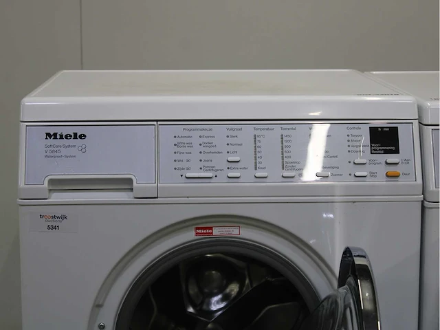 Miele v 5845 softcare system wasmachine & miele t 8663 c softcare system wasdroger - afbeelding 3 van  8