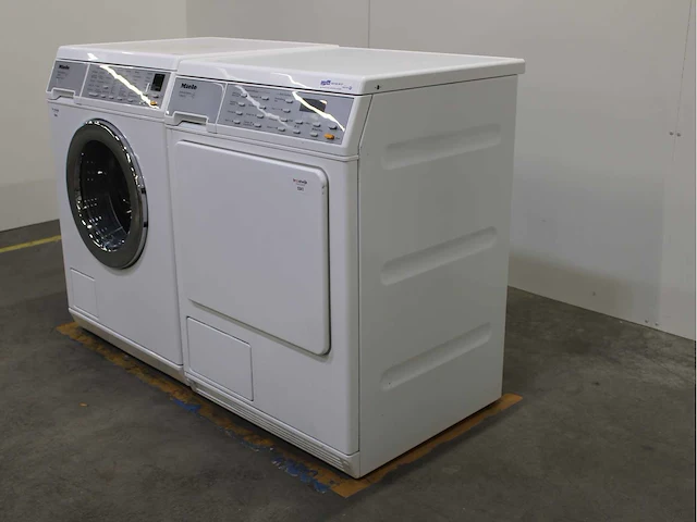 Miele v 5845 softcare system wasmachine & miele t 8663 c softcare system wasdroger - afbeelding 7 van  8