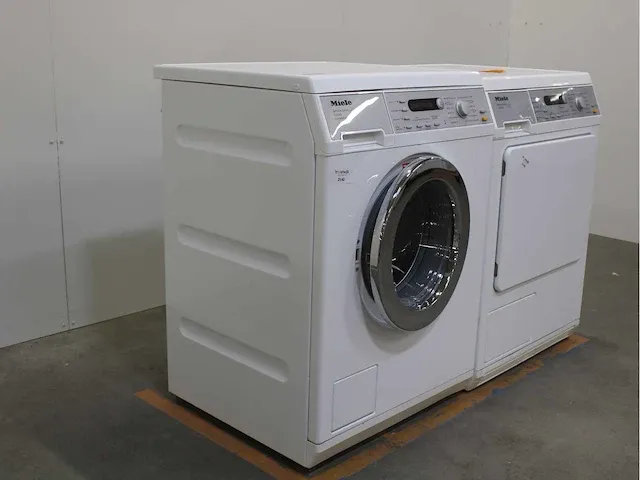Miele v 5848 softcare system wasmachine & miele t 8843 c softcare system droger - afbeelding 4 van  8