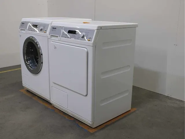 Miele v 5848 softcare system wasmachine & miele t 8843 c softcare system droger - afbeelding 7 van  8