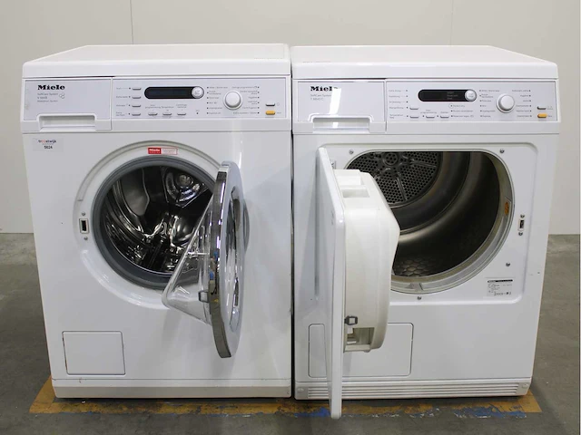 Miele v 5848 softcare system wasmachine & miele t 8843 c softcare system wasdroger - afbeelding 2 van  8