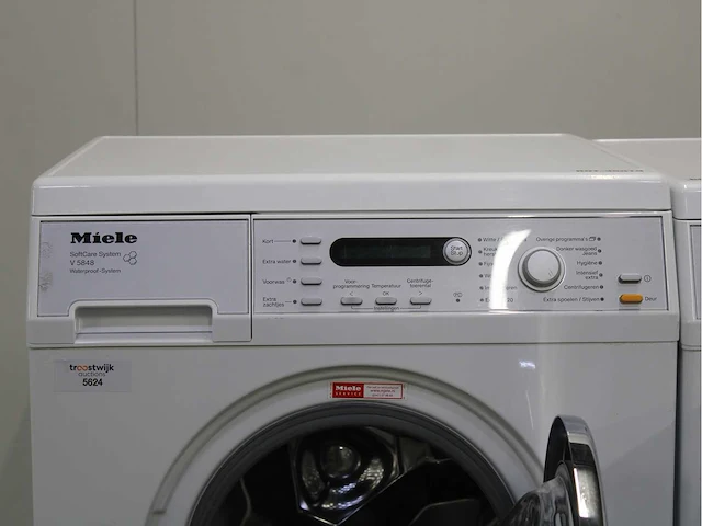 Miele v 5848 softcare system wasmachine & miele t 8843 c softcare system wasdroger - afbeelding 3 van  8