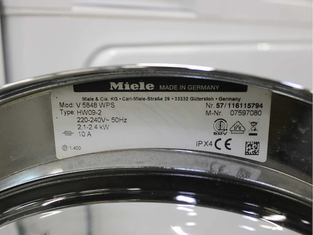 Miele v 5848 softcare system wasmachine & miele t 8843 c softcare system wasdroger - afbeelding 5 van  8