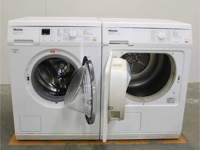 Miele v 5849 softcare system wasmachine & miele t 8843 c softcare system droger - afbeelding 2 van  8