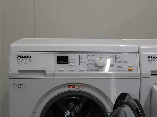 Miele v 5849 softcare system wasmachine & miele t 8843 c softcare system droger - afbeelding 3 van  8