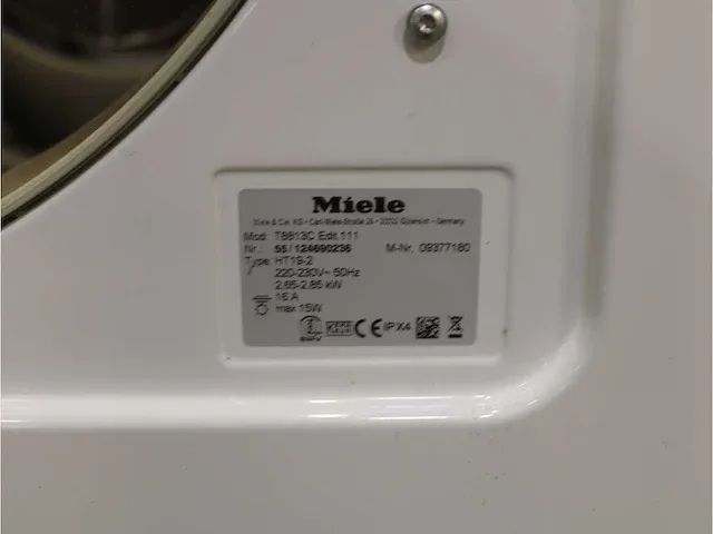 Miele v 5849 softcare system wasmachine & miele t 8843 c softcare system droger - afbeelding 8 van  8