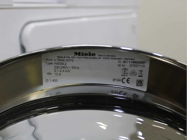 Miele v 5849 softcare system wasmachine & miele t 8843 c softcare system wasdroger - afbeelding 5 van  8