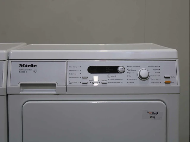 Miele v 5849 softcare system wasmachine & miele t 8843 c softcare system wasdroger - afbeelding 6 van  8