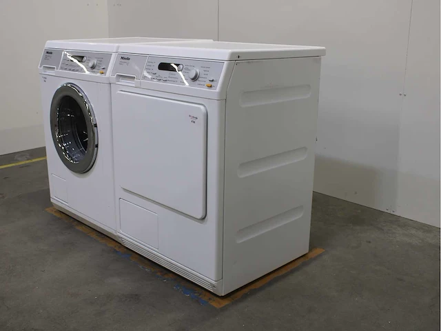 Miele v 5849 softcare system wasmachine & miele t 8843 c softcare system wasdroger - afbeelding 7 van  8