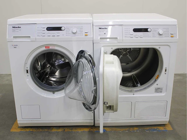 Miele v 5849 softcare system wasmachine & miele t 8847 wp softcare system ecocomfort wasdroger - afbeelding 2 van  8