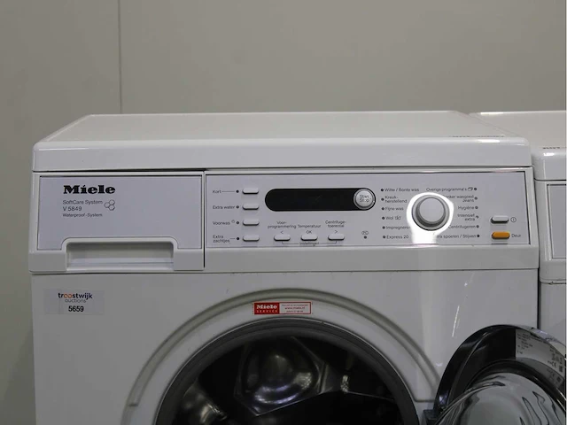 Miele v 5849 softcare system wasmachine & miele t 8847 wp softcare system ecocomfort wasdroger - afbeelding 3 van  8