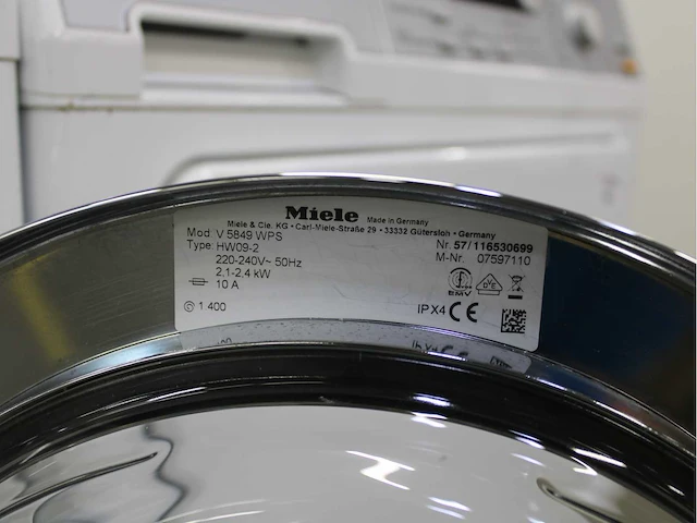 Miele v 5849 softcare system wasmachine & miele t 8847 wp softcare system ecocomfort wasdroger - afbeelding 5 van  8