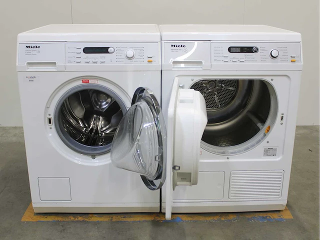 Miele v 5849 softcare system wasmachine & miele t 8873 wp edition 111 wasdroger - afbeelding 2 van  8