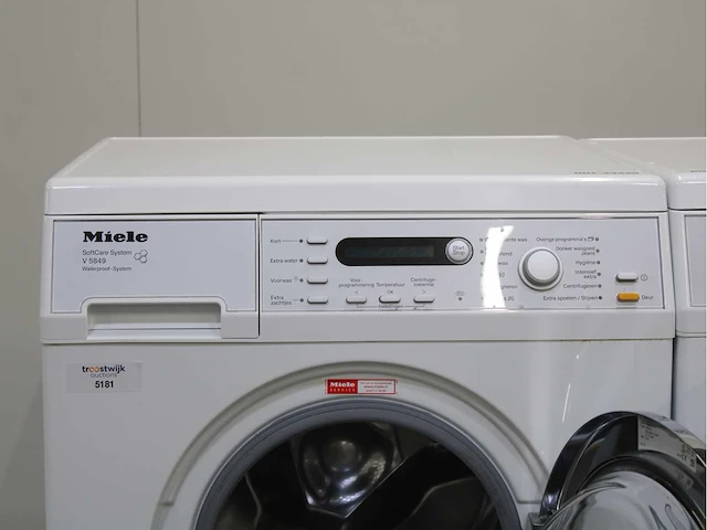Miele v 5849 softcare system wasmachine & miele t 8873 wp edition 111 wasdroger - afbeelding 3 van  8