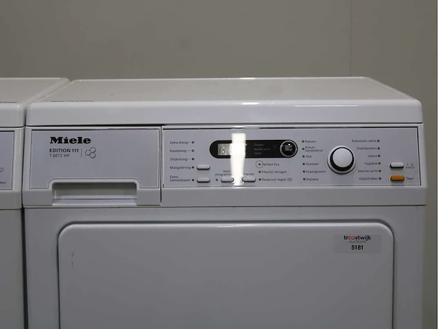 Miele v 5849 softcare system wasmachine & miele t 8873 wp edition 111 wasdroger - afbeelding 6 van  8